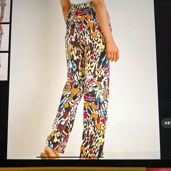 CHICO’S Animal Print Straight-Leg Pants - Picture 2 of 8